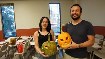 Members showing off their awesome carving skills!