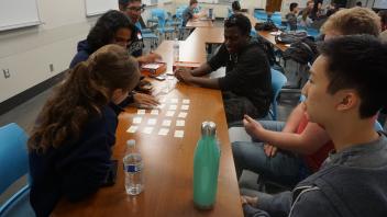Members playing games