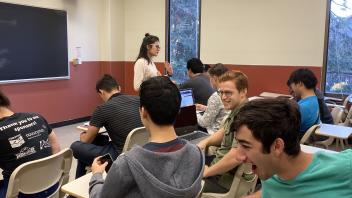 Members discussing their resumes