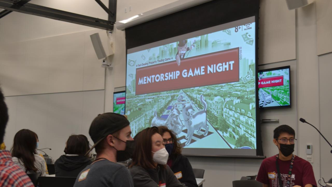 photo from fall mentorship game night