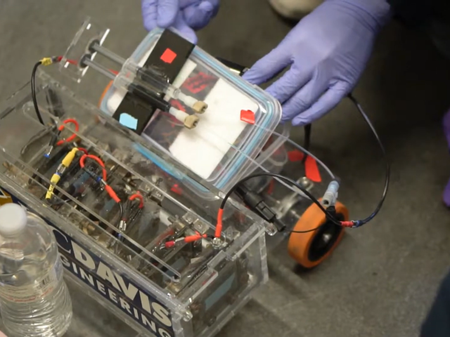 Close up image of Chem E Car Internals